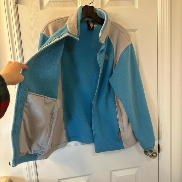 The North Face Blue & Gray Fleece Jacket - Picture 5 of 10